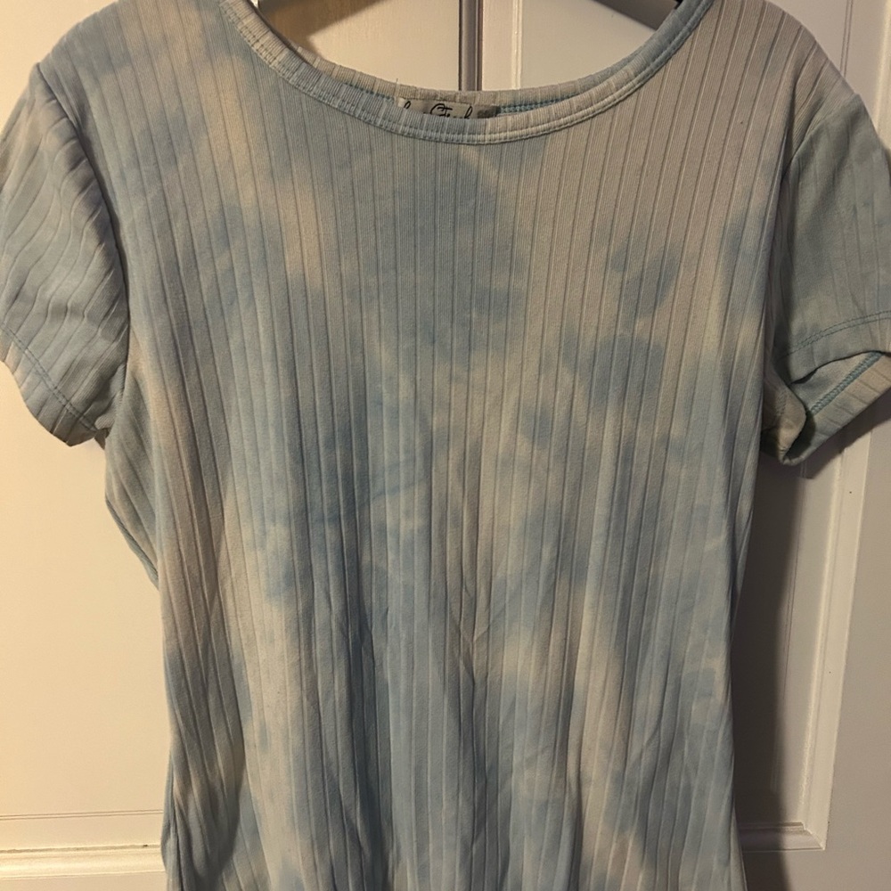 Blue Tie-Dye Women's Top